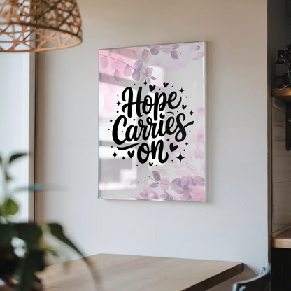 Acrylglas Wandbild Hope Carries On - Personalisiertes Geschenk