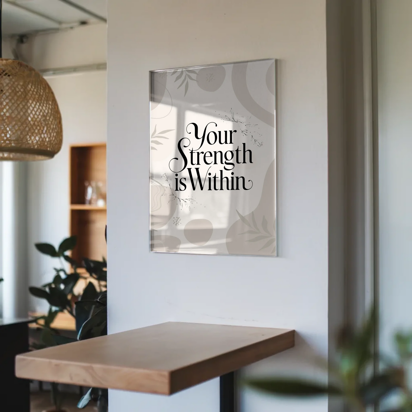 Personalisierte Foto Mit Acrylglas Your Strength is Within