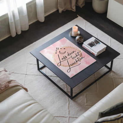 Sprüche Poster Magnetisch Affirmation Lass dein Licht leuchten