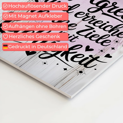 Affirmation Magnet Wandbild: Ich bin erfolgreich, positiv