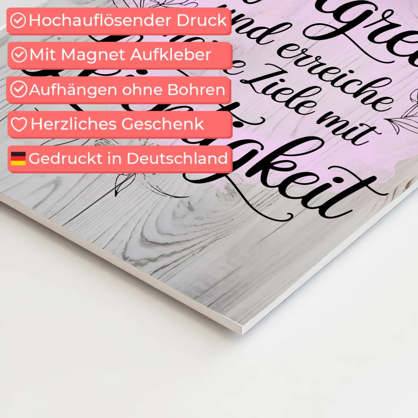 Affirmation Magnet Poster Spruch Ich bin erfolgreich