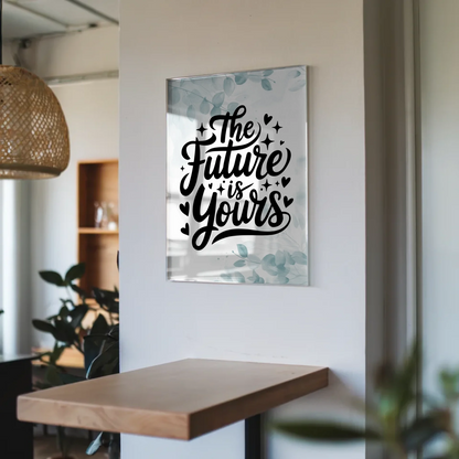 Acrylglas Wandbild The Future is Yours Geschenkidee