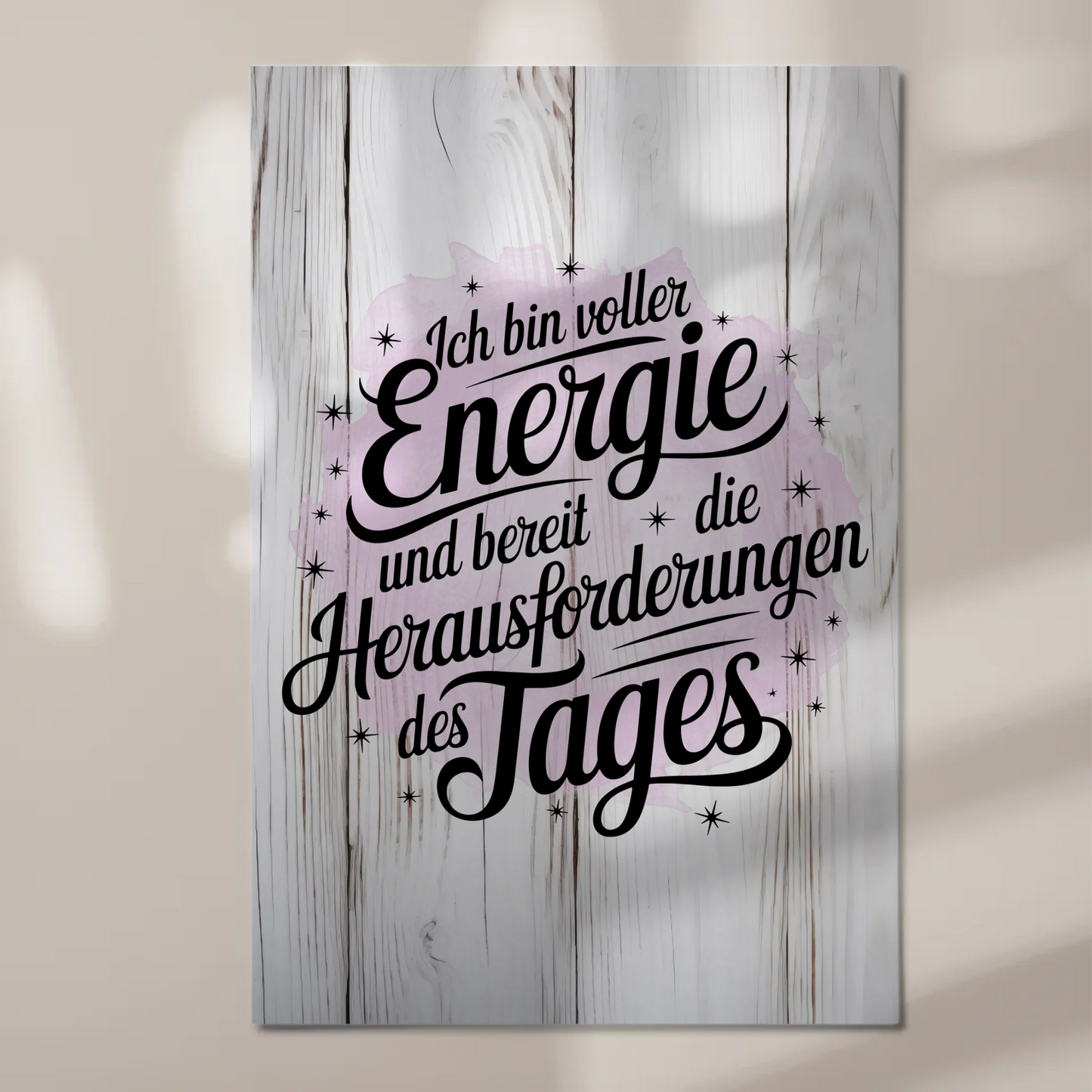 Affirmation Magnet Wandbild Ich bin voller Energie Poster