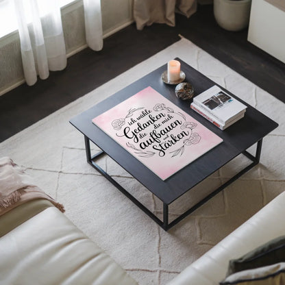 Magnetisches Wandbild Spruch Affirmation Gedanken stärken