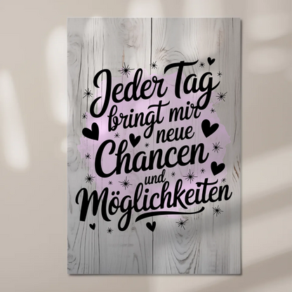 Affirmation Magnet Wandbild Positiv Spruch Neue Chancen