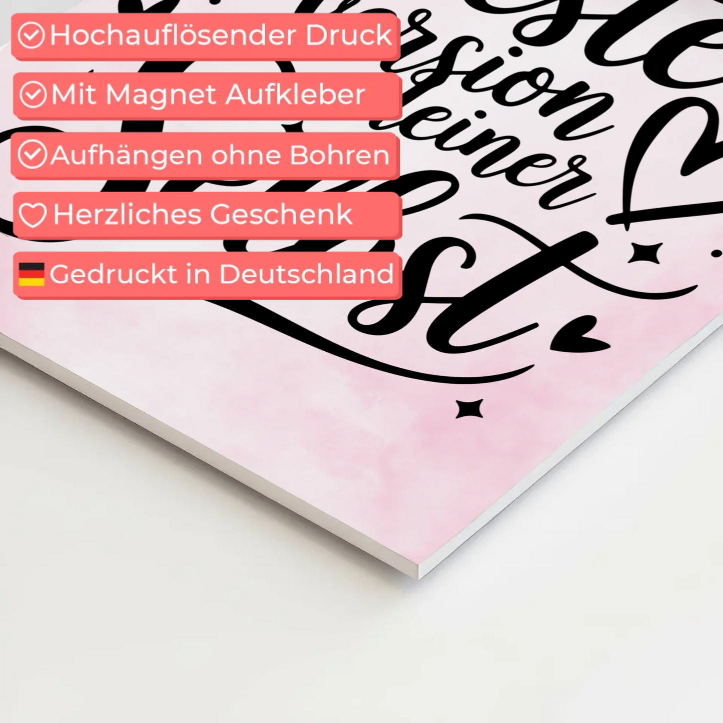 Magnet Poster Spruch Sei die beste Version deiner selbst