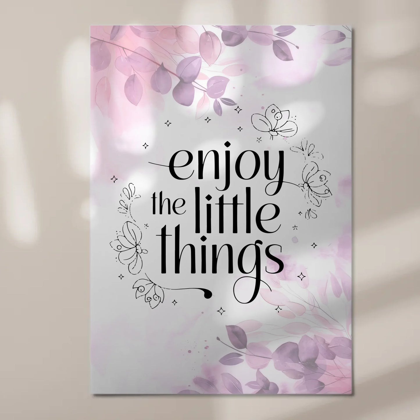 Magnet Poster Spruch Enjoy the Little Things Geschenk