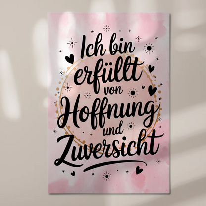 Spruch Affirmation Magnet Wandbild Positiv Hoffnung Zuversicht