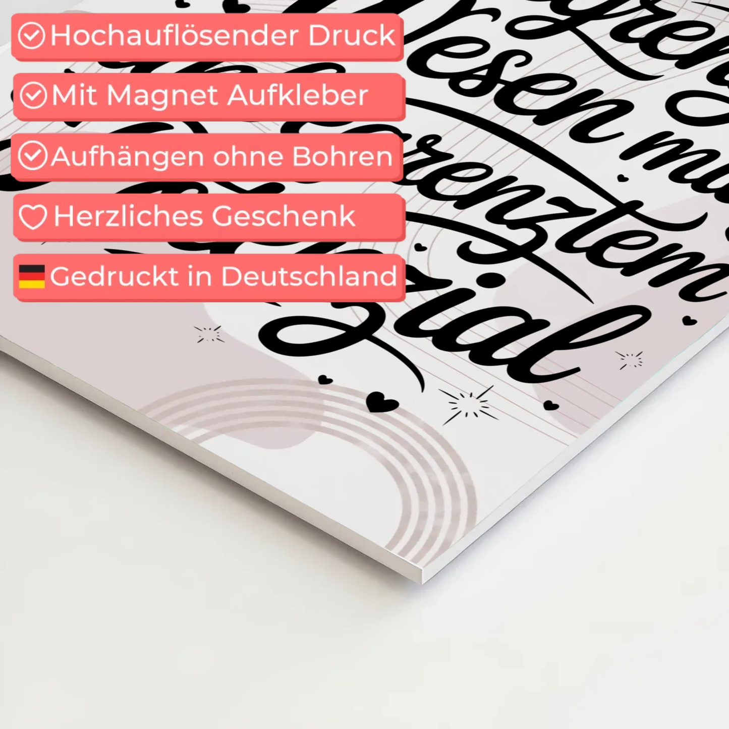 Magnet Poster Spruch Affirmation Positiv Unbegrenztes Potential