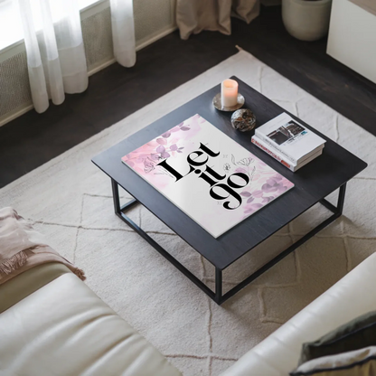 Magnet Poster mit Spruch Let it go personalisiert