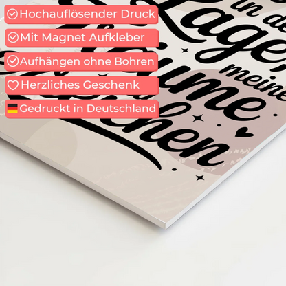 Sprüche Poster Magnetisch Affirmation Träume Erreichen