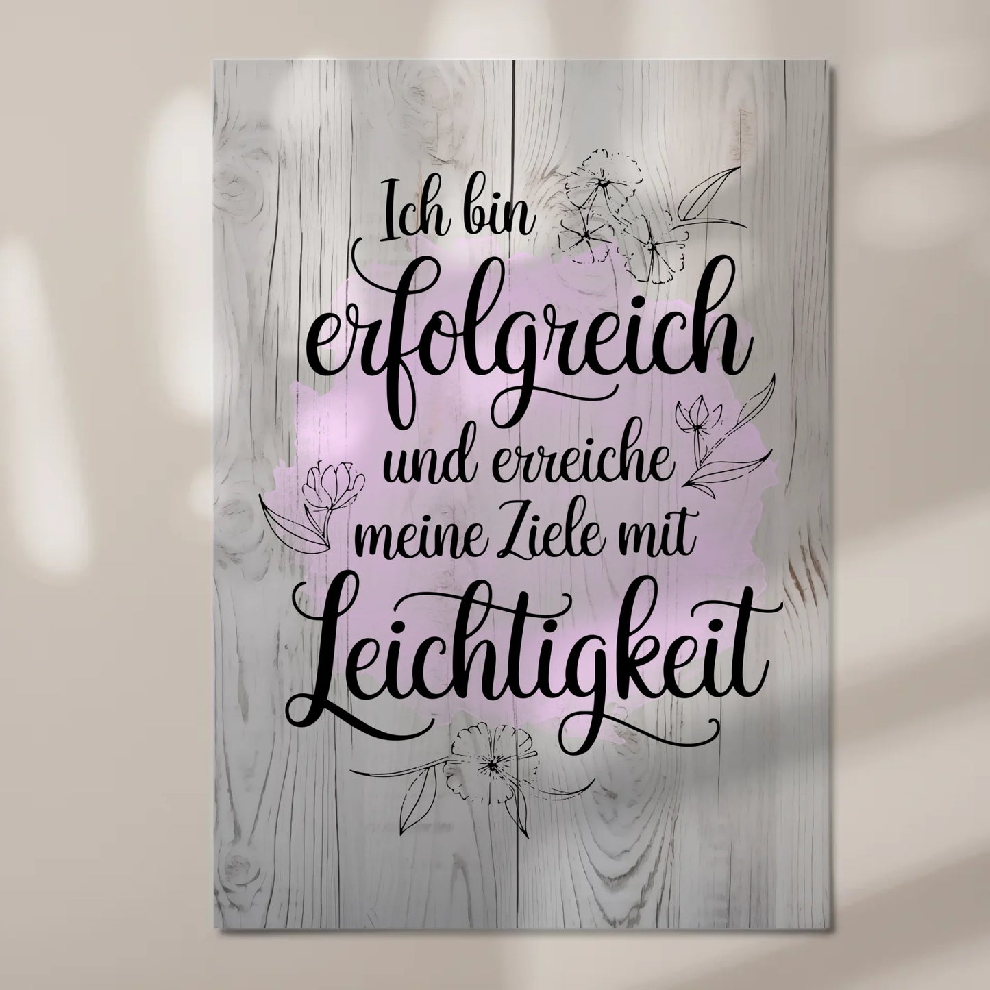Affirmation Magnet Poster Spruch Ich bin erfolgreich