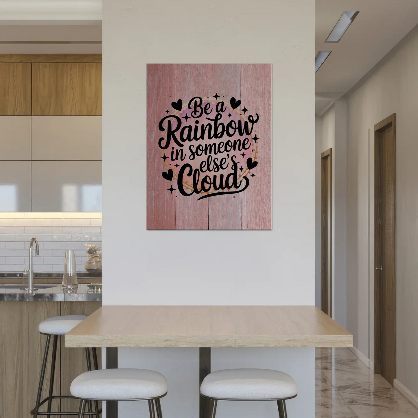 Magnet Poster Spruch Be a Rainbow Geschenkidee