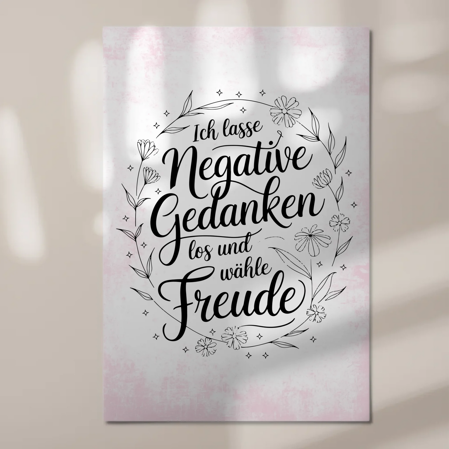 Affirmation Magnet Poster - Positive Gedanken und Freude