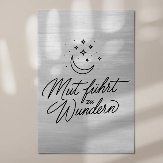 Spruch Affirmation Magnet Wandbild Mut Positiv Wundern