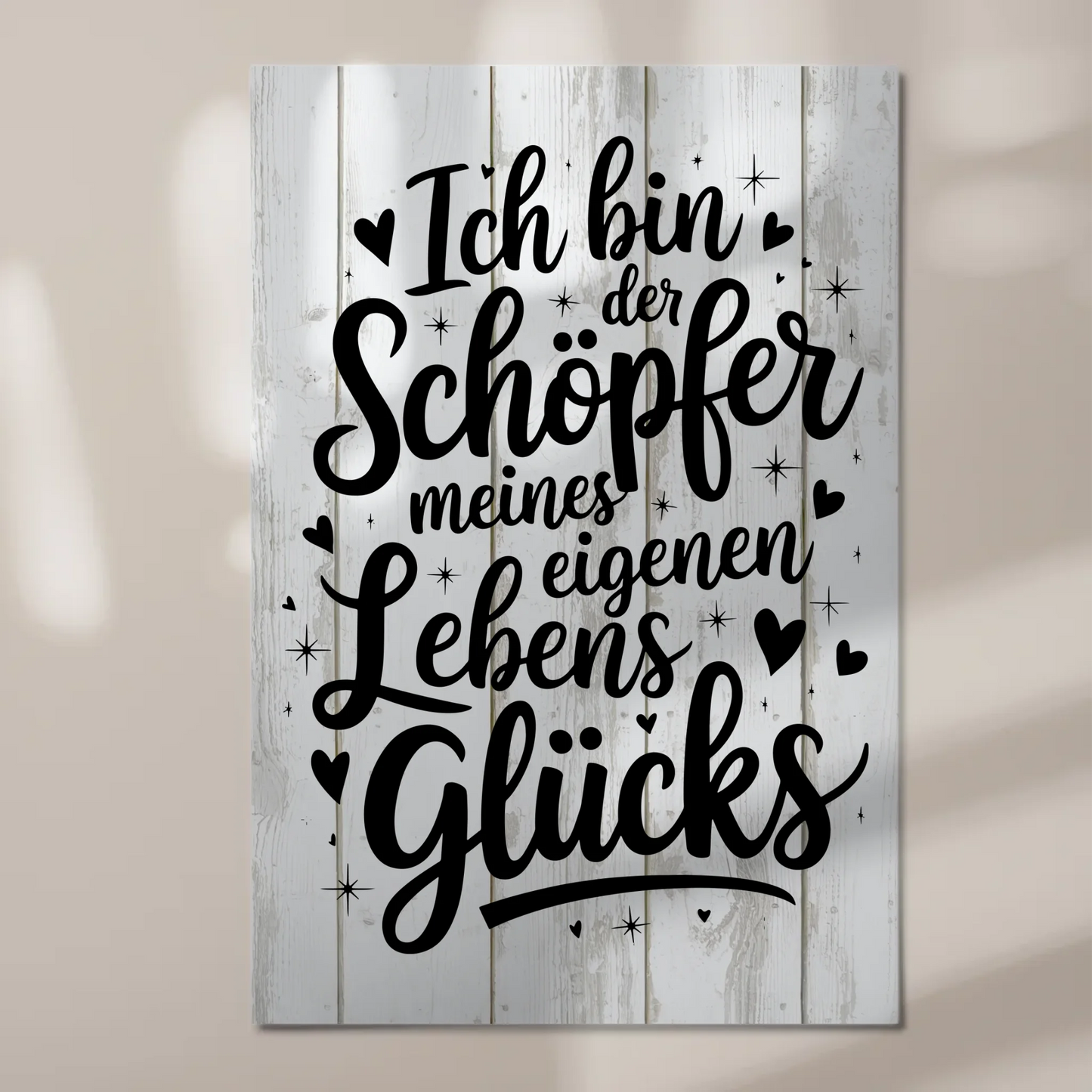 Affirmation Magnet Poster Spruch Ich bin der Schöpfer