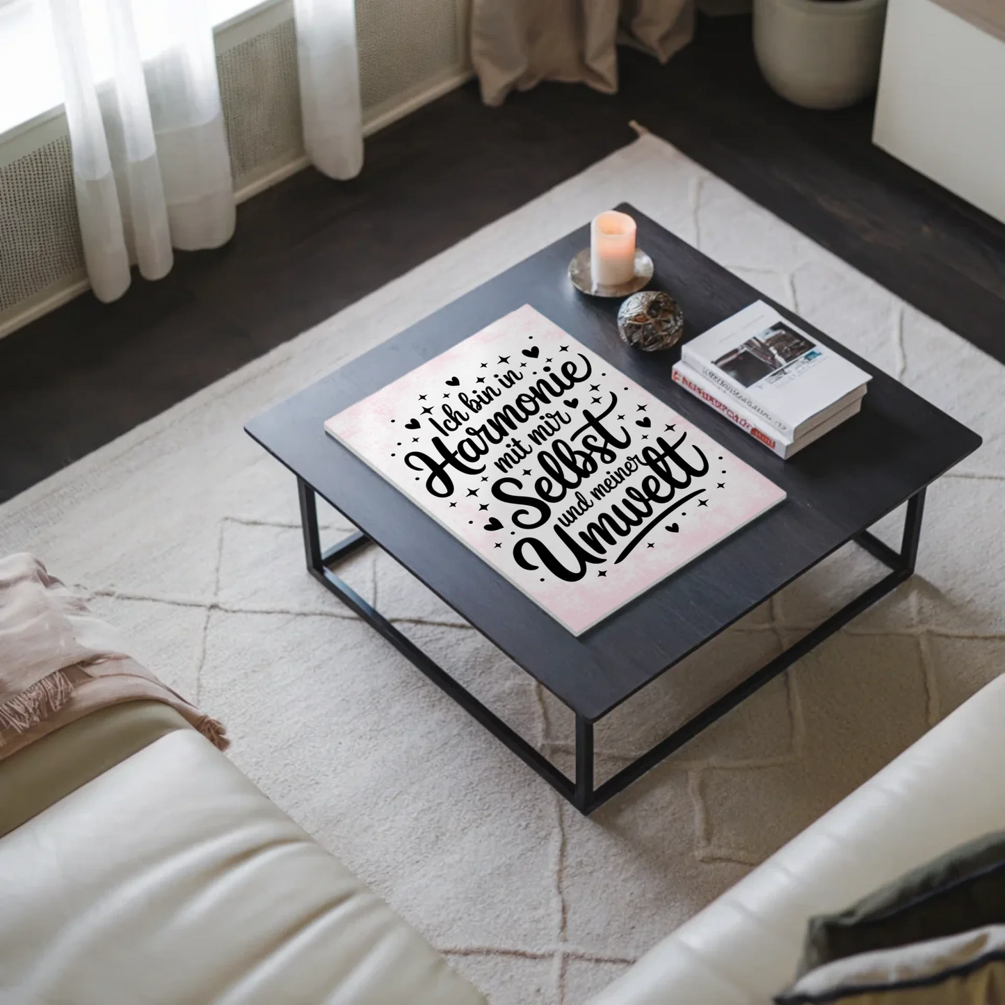 Affirmation Magnet Wandbild Positiv Ich bin in Harmonie