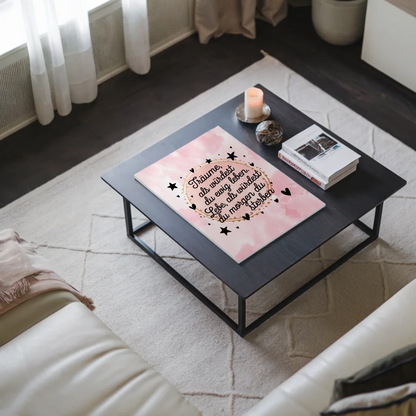 Magnet Poster Spruch Träume Lebe Ewig Leben Morgen