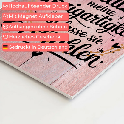 Affirmation Magnet Poster Positiv Einzigartigkeit Erstrahlen