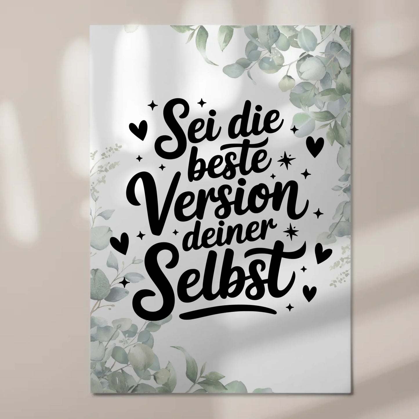 Sprüche Poster Magentisch - Beste Version deiner selbst