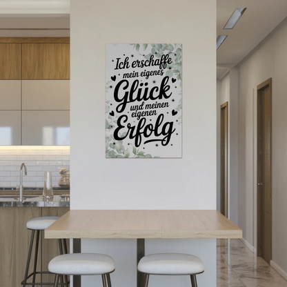 Affirmation Magnet Wandbild - Dein Glück und Erfolg