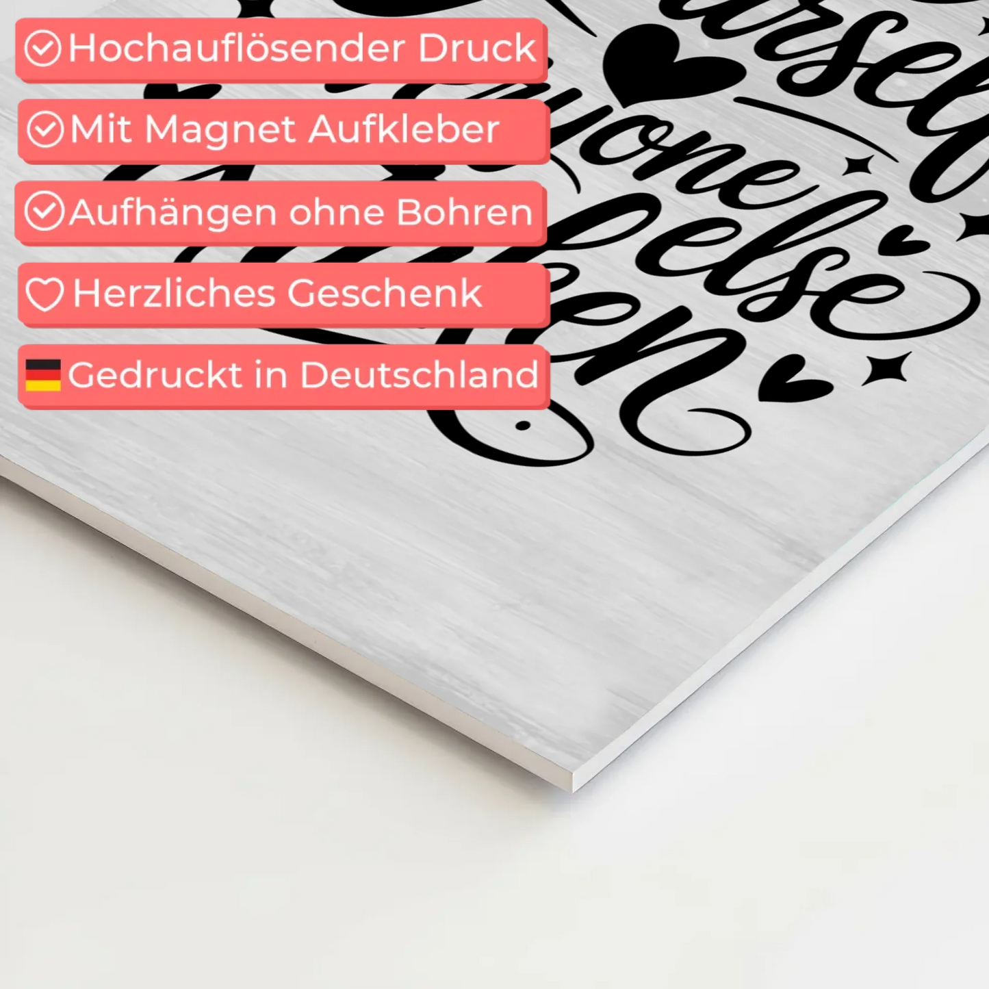 Magnet Poster Spruch Be yourself everyone else is taken