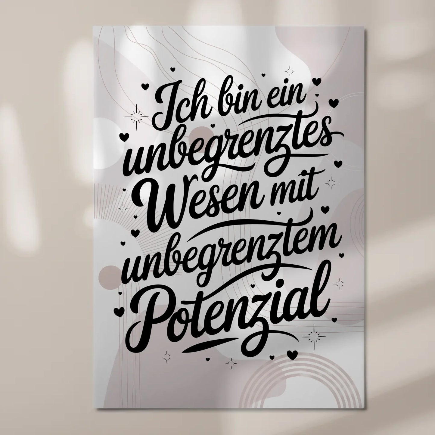 Magnet Poster Spruch Affirmation Positiv Unbegrenztes Potential