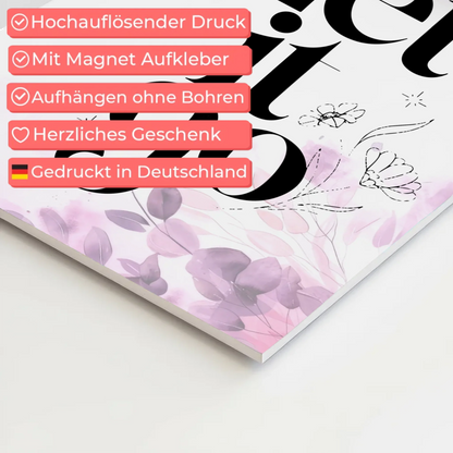 Magnet Poster mit Spruch Let it go personalisiert