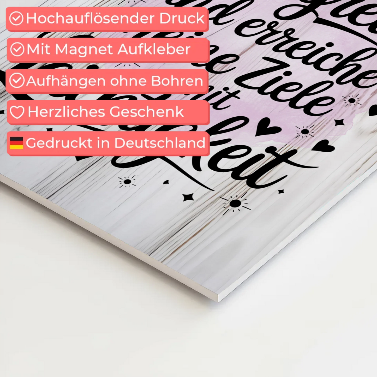 Affirmation Magnet Wandbild: Ich bin erfolgreich, positiv