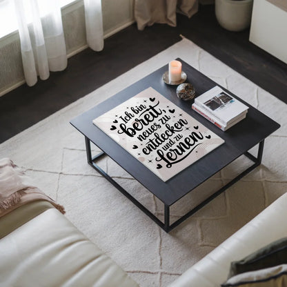 Spruch Affirmation Magnet Wandbild Positiv Neues Lernen Fotoboard