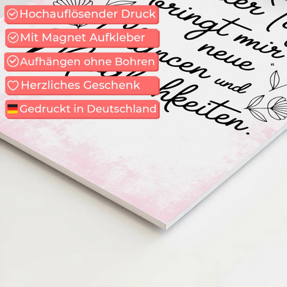 Affirmation Magnet Wandbild Neue Chancen Möglichkeiten