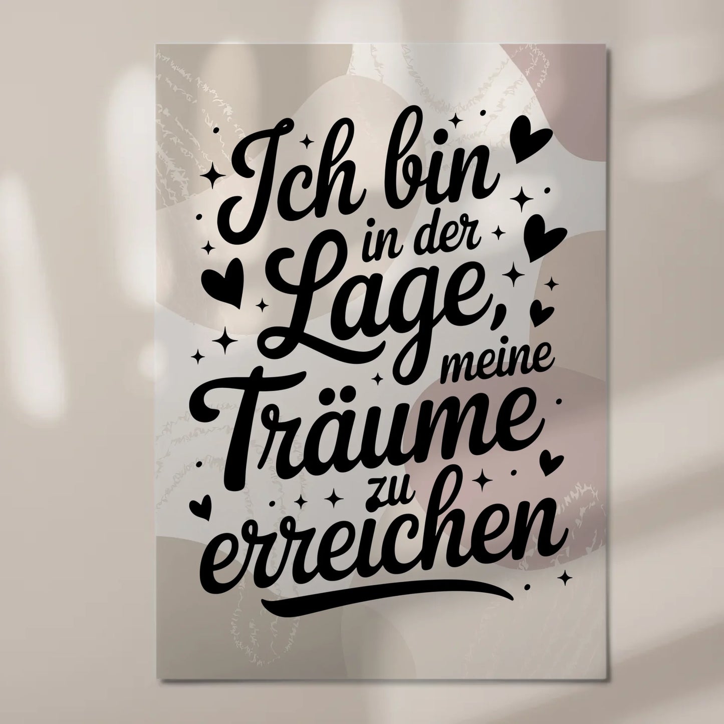 Sprüche Poster Magnetisch Affirmation Träume Erreichen