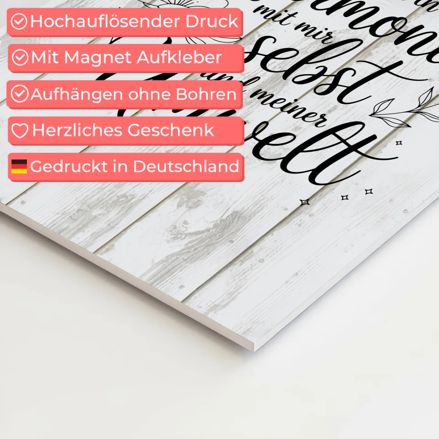 Affirmation Magnet Wandbild Positiv Spruch Harmonie Umwelt