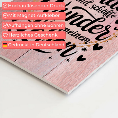 Affirmation Magnet Wandbild Ich bin ein Wunder Poster