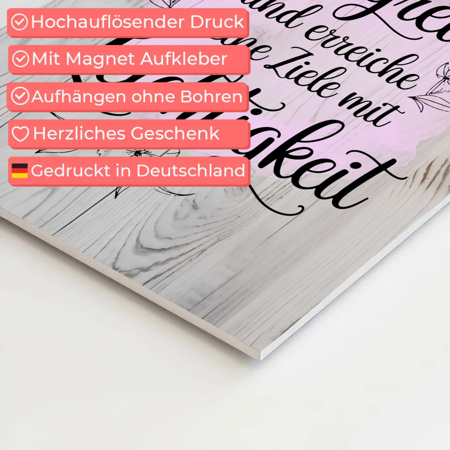 Affirmation Magnet Poster Spruch Ich bin erfolgreich