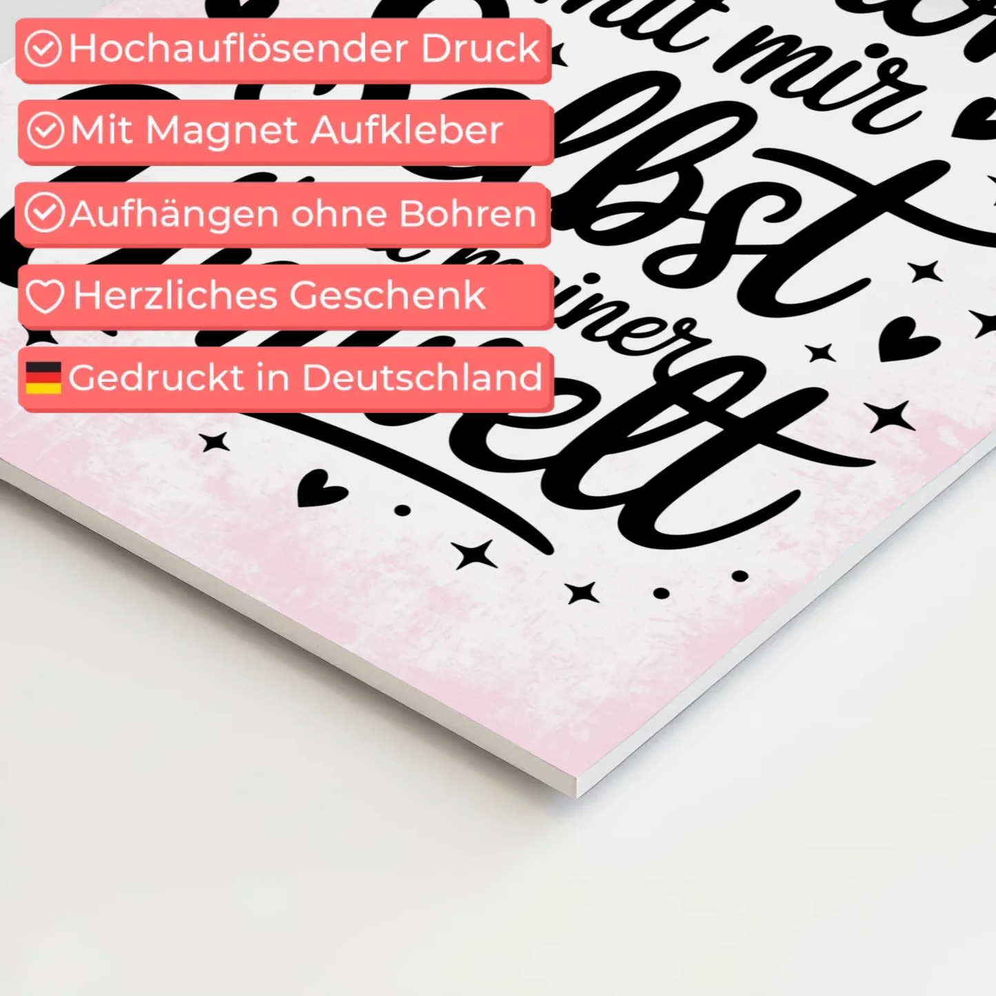 Affirmation Magnet Wandbild Positiv Ich bin in Harmonie