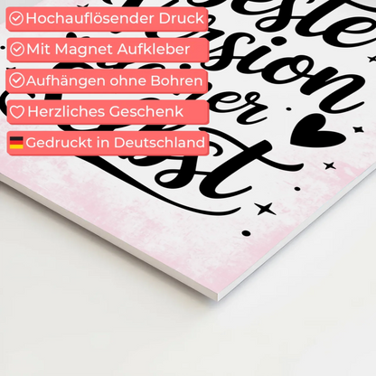 Spruch Fotoboard Magnet Wandbild Beste Version deiner Selbst
