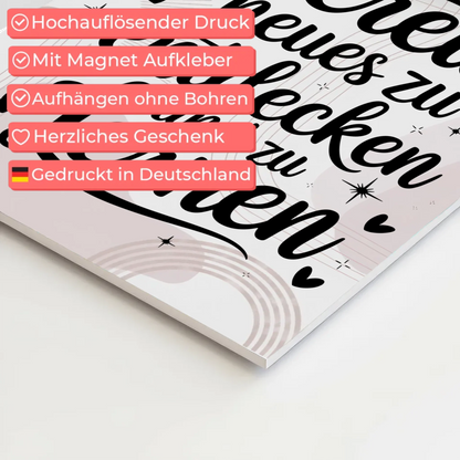 Spruch Affirmation Magnet Wandbild Positiv Neues Lernen Fotoboard