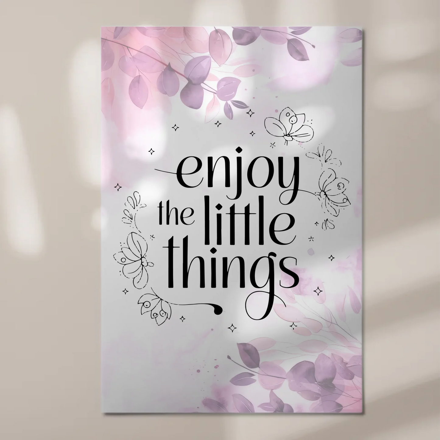 Magnet Poster Spruch Enjoy the Little Things Geschenk