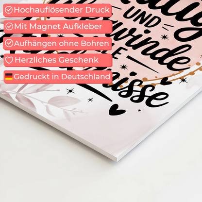 Magnetisches Wandbild Spruch Affirmation Ich bin mutig