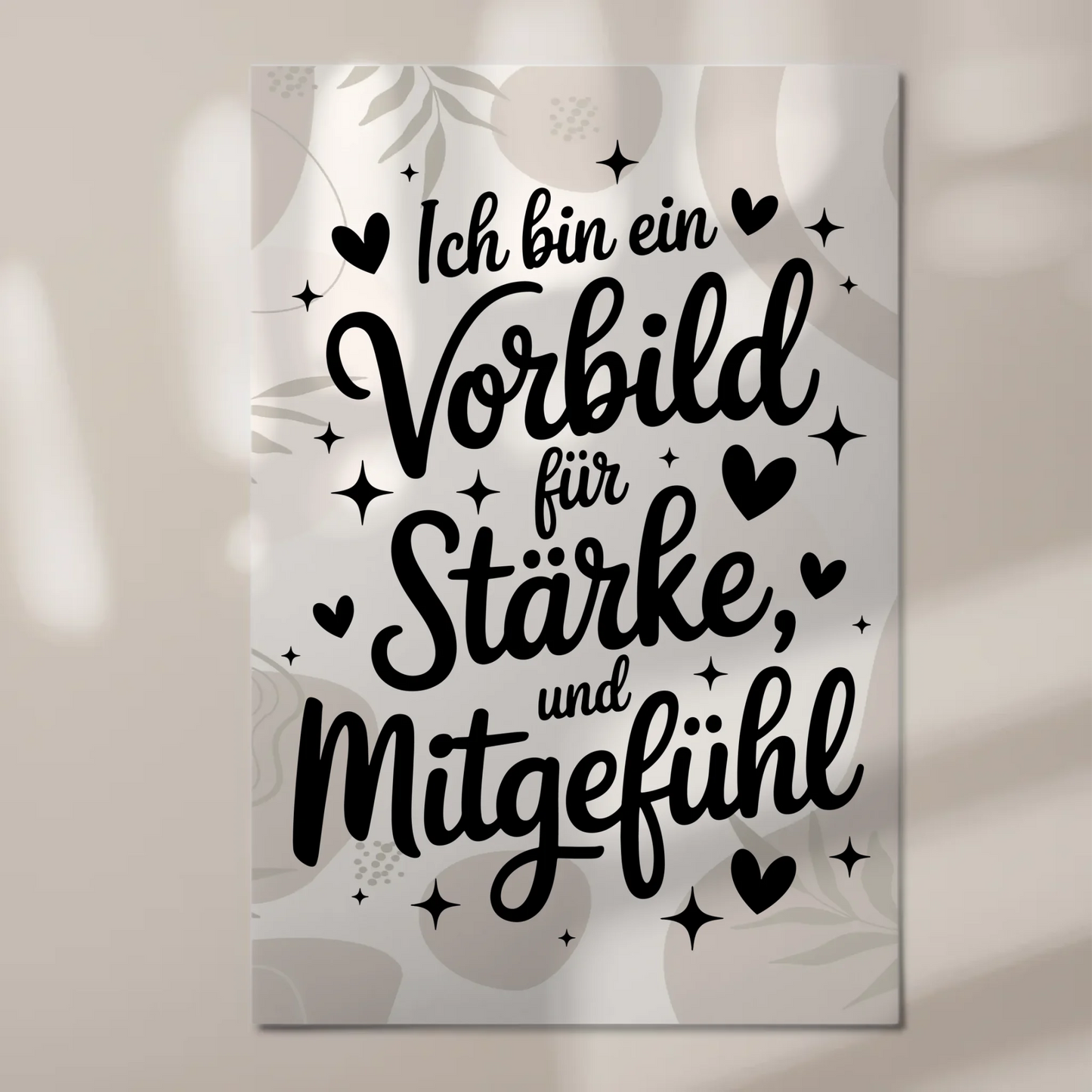 Magnetisches Wandbild Spruch Affirmation Vorbild Liebe
