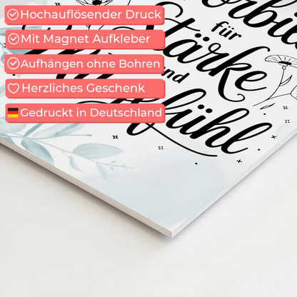 Magnet Poster Affirmation Ich bin Vorbild für Positivität