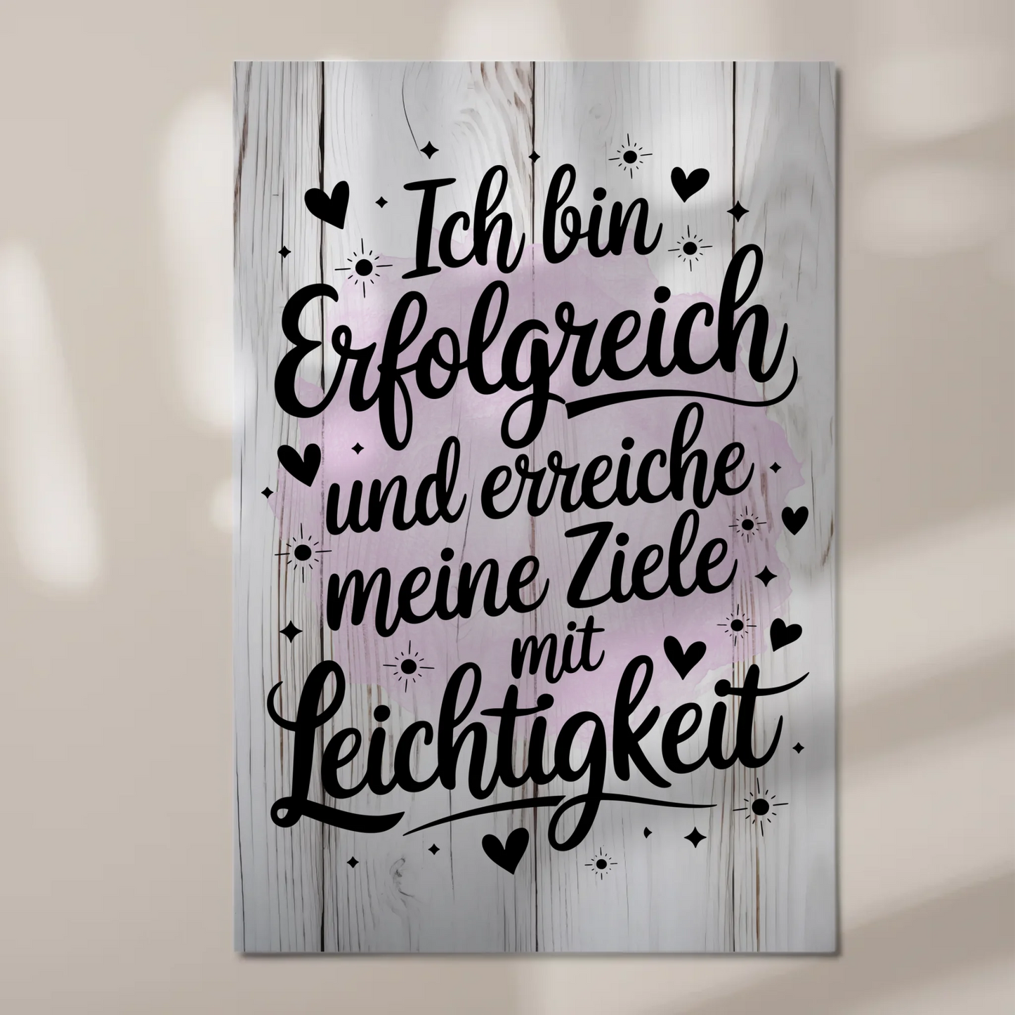 Affirmation Magnet Wandbild: Ich bin erfolgreich, positiv
