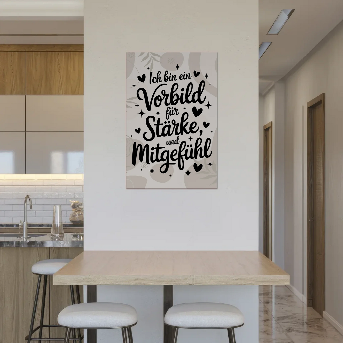 Magnetisches Wandbild Spruch Affirmation Vorbild Liebe