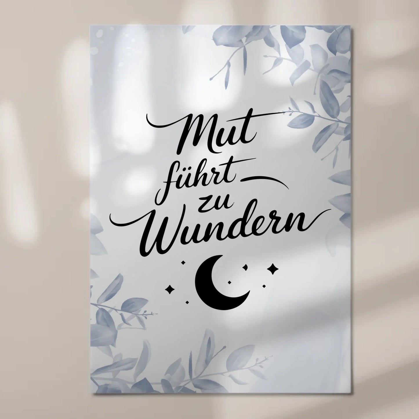 Magnetisches Sprüche Poster Affirmation Mut Wunder Fotoboard