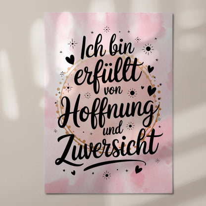 Spruch Affirmation Magnet Wandbild Positiv Hoffnung Zuversicht