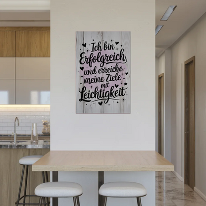 Affirmation Magnet Wandbild: Ich bin erfolgreich, positiv