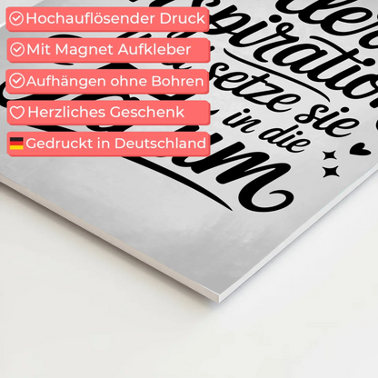 Affirmation Magnet Wandbild Positiv mit Spruch Inspiration