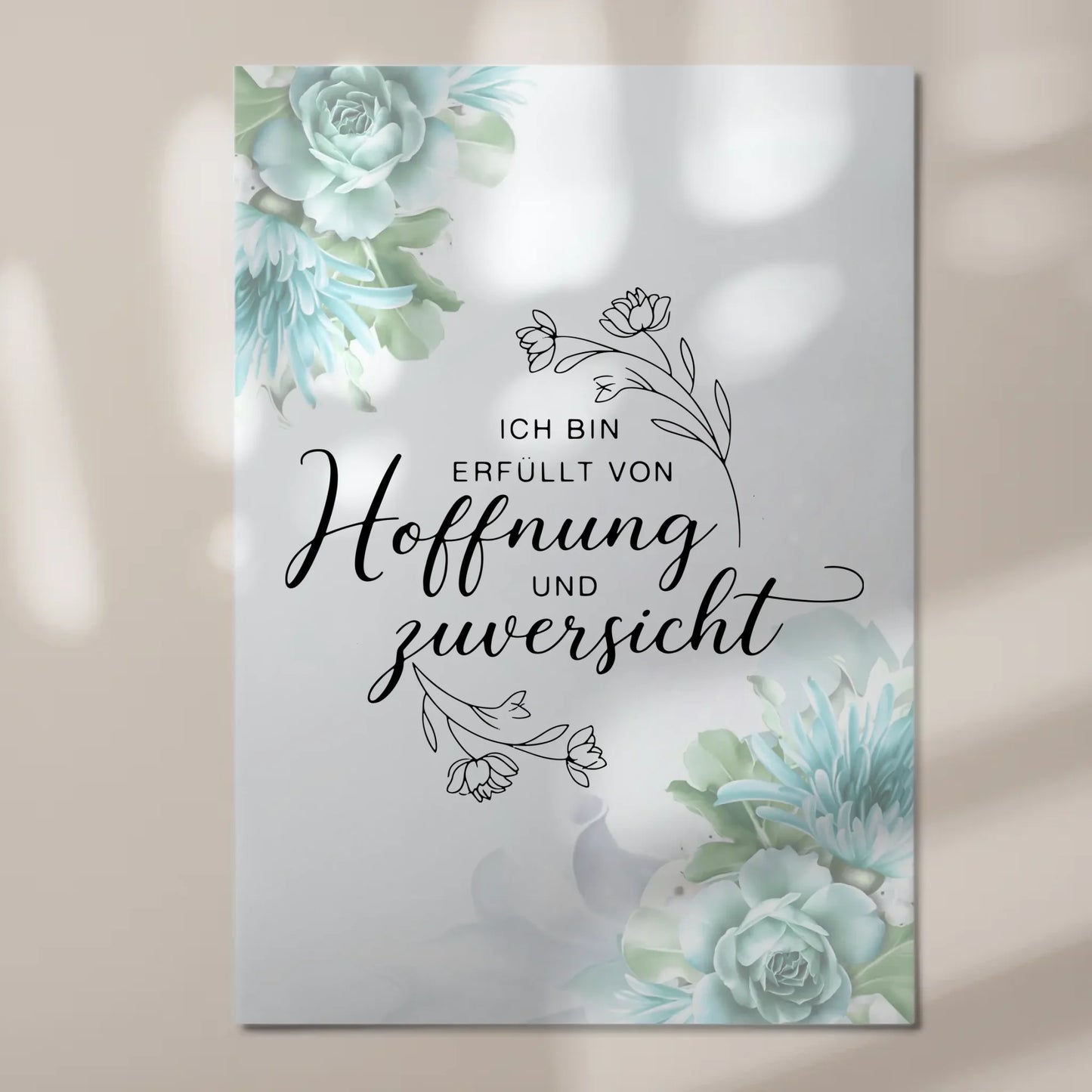 Affirmation Magnet Poster - Positiv: Hoffnung & Zuversicht