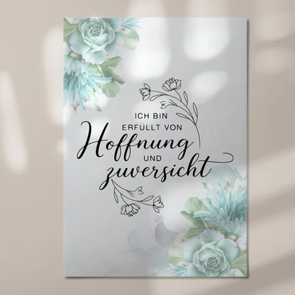 Affirmation Magnet Poster - Positiv: Hoffnung & Zuversicht